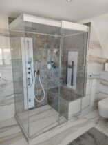 badezimmer Duschkabine mit Sitz